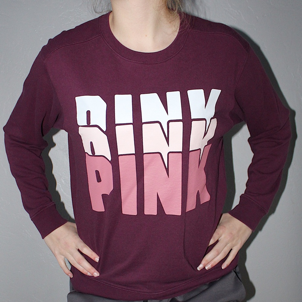 PINK XS Crew Neck Sweatshirt